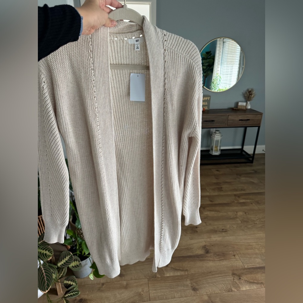 NWT BP open stitch cardigan